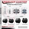 Service Caster 2'' Chair Casters Nylon Twin Wheel with Brakes 5/16'' Grip Neck Stem, 4PK SCC-GN02S50-NYS-B-4 - alternate 2